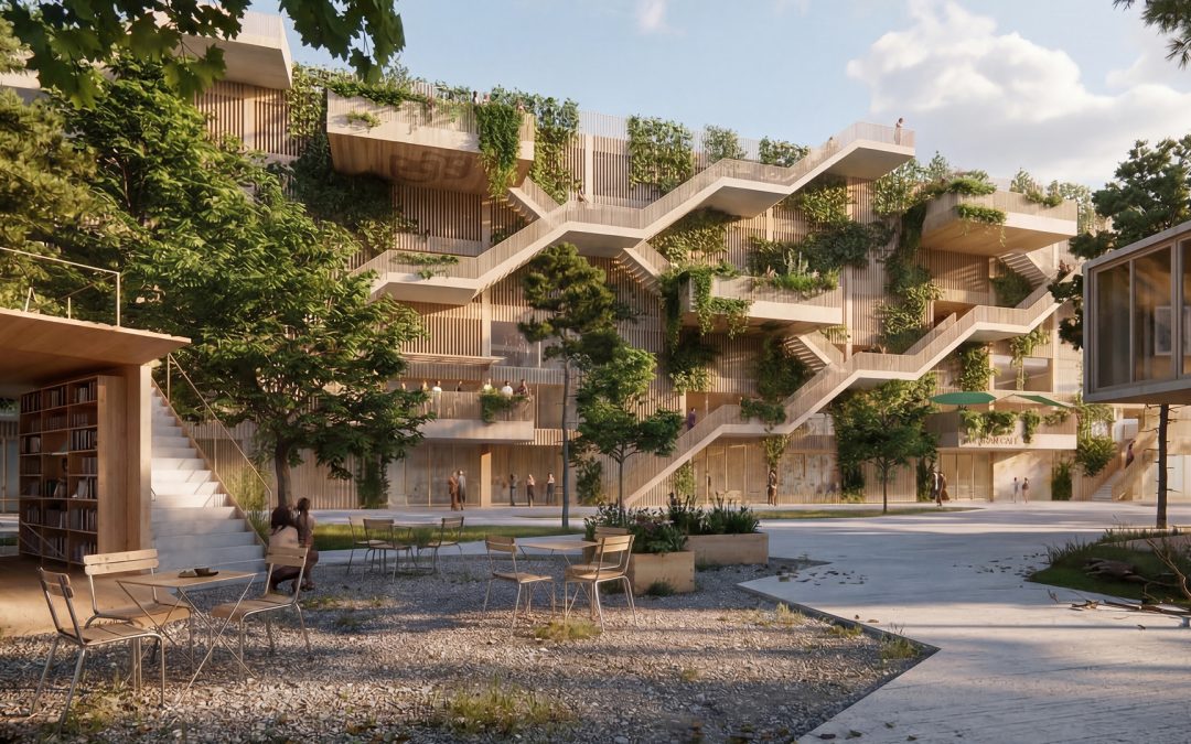 Wooden Parking House and Mobility Hub